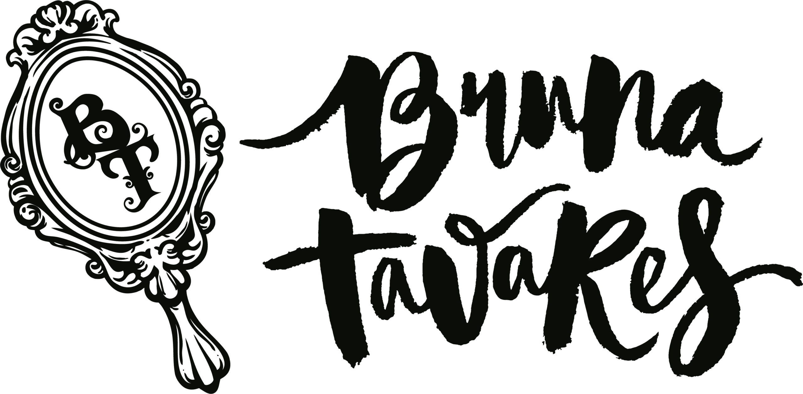 logotipo bruna tavares preto